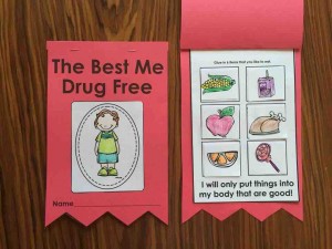 Celebrate Red Ribbon Week in Kindergarten by talking about making healthy choices! and being kind to yourself and others!