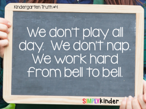Truth About Teaching Kindergarten