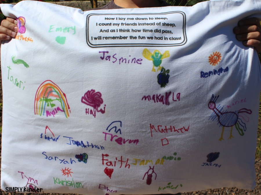 End of Year Pillowcase students sign. Great end of the year activity!