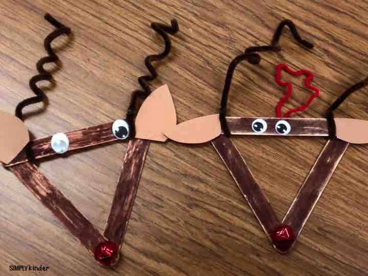 Triangle Popsicle Stick Ornaments make a great parent gift from your students! 