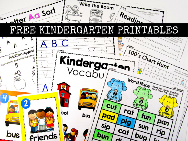 Free Kindergarten Activities and Worksheets - Simply Kinder