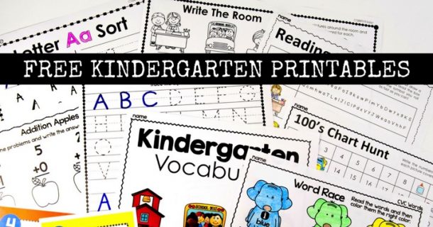 Free Kindergarten Activities and Worksheets - Simply Kinder