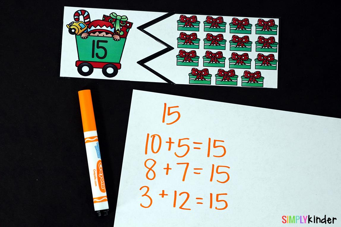 Christmas Number Puzzles is the perfect addition to your math centers this holiday season. It is perfect for preschool and kindergarten students. 