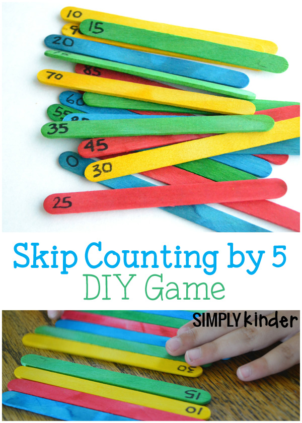 Skip Counting by Five DIY Game