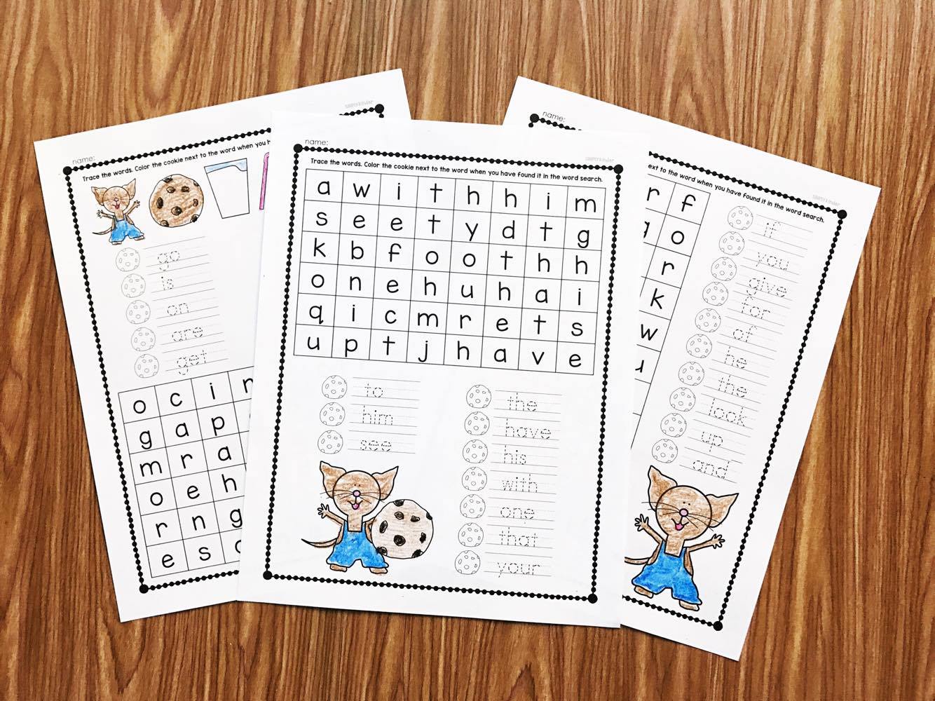 If You Give a Mouse a Cookie Activity perfect for kindergarten and first grade students to practice sight words.