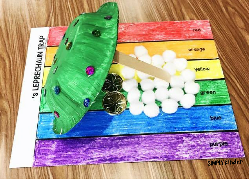 Free Leprechaun Trap activity to do with your class. This is a great STEM activity for kindergarten, first, and second grade students. 