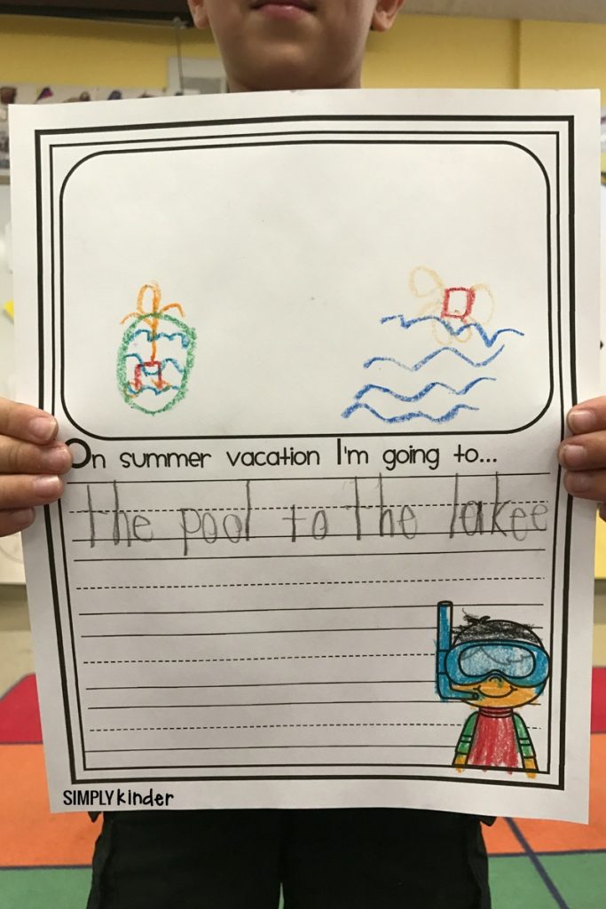Summer Vacation Writing Pages
