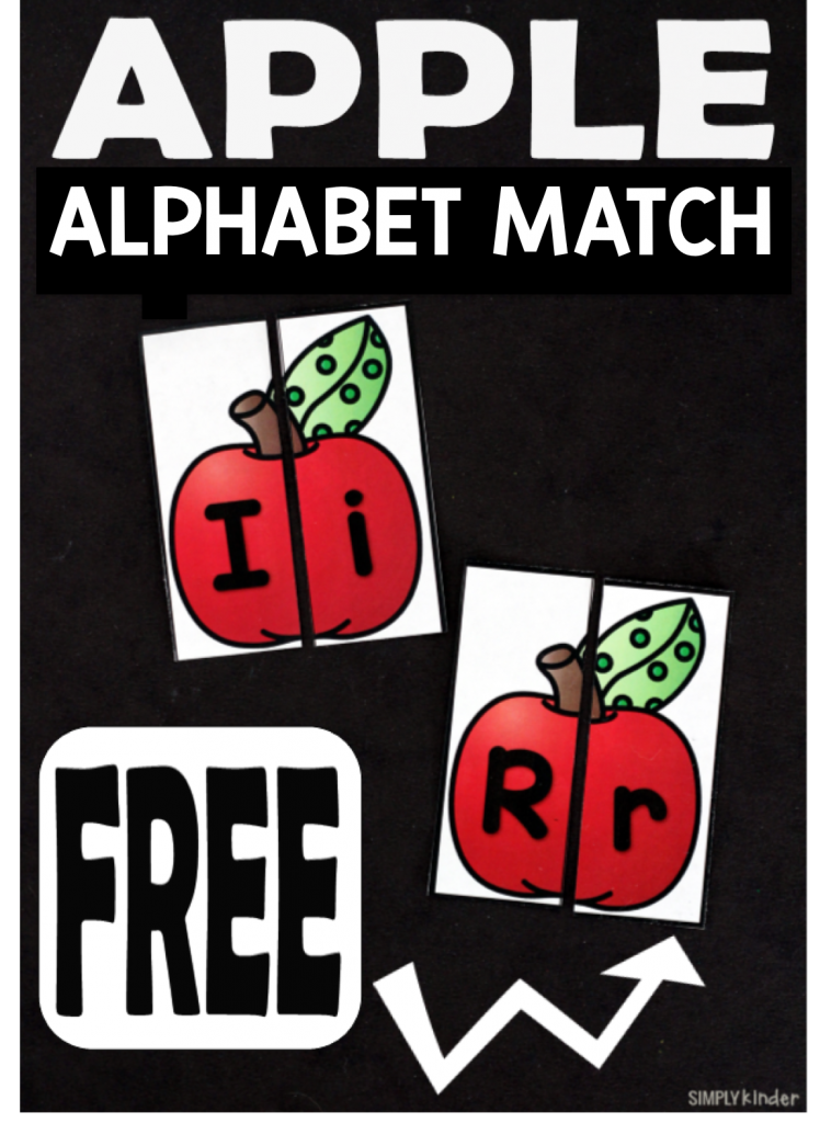 Free Printable Apple Alphabet Match
