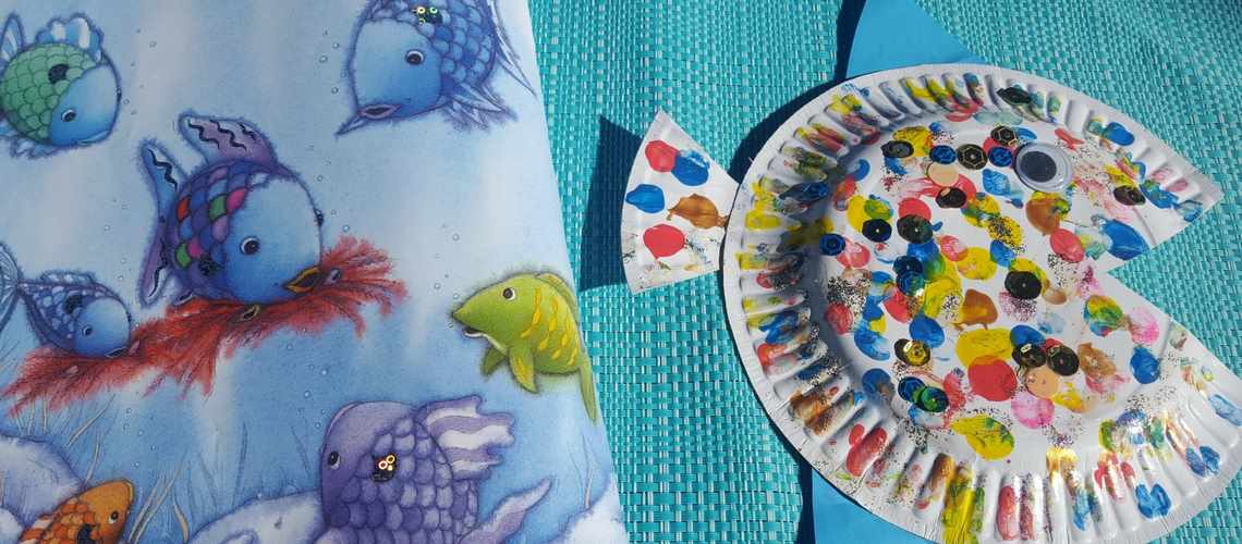 rainbow fish paper plate craft feature