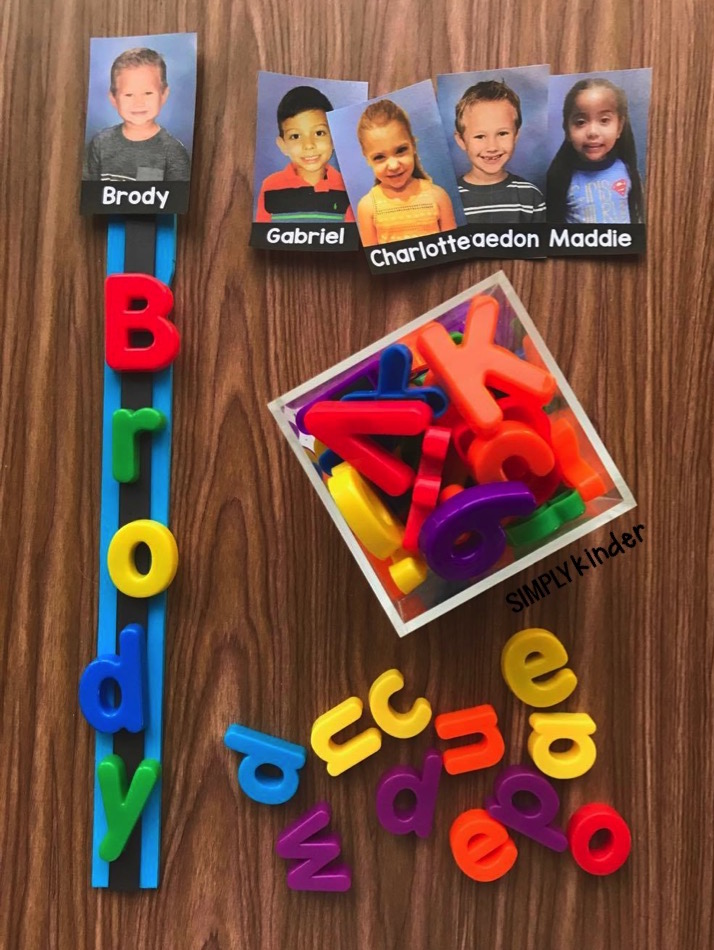 Help students practice their names with this fun Paint Stick Name activity from Simply Kinder. Includes two free printables! Perfect for preschool and kindergarten!
