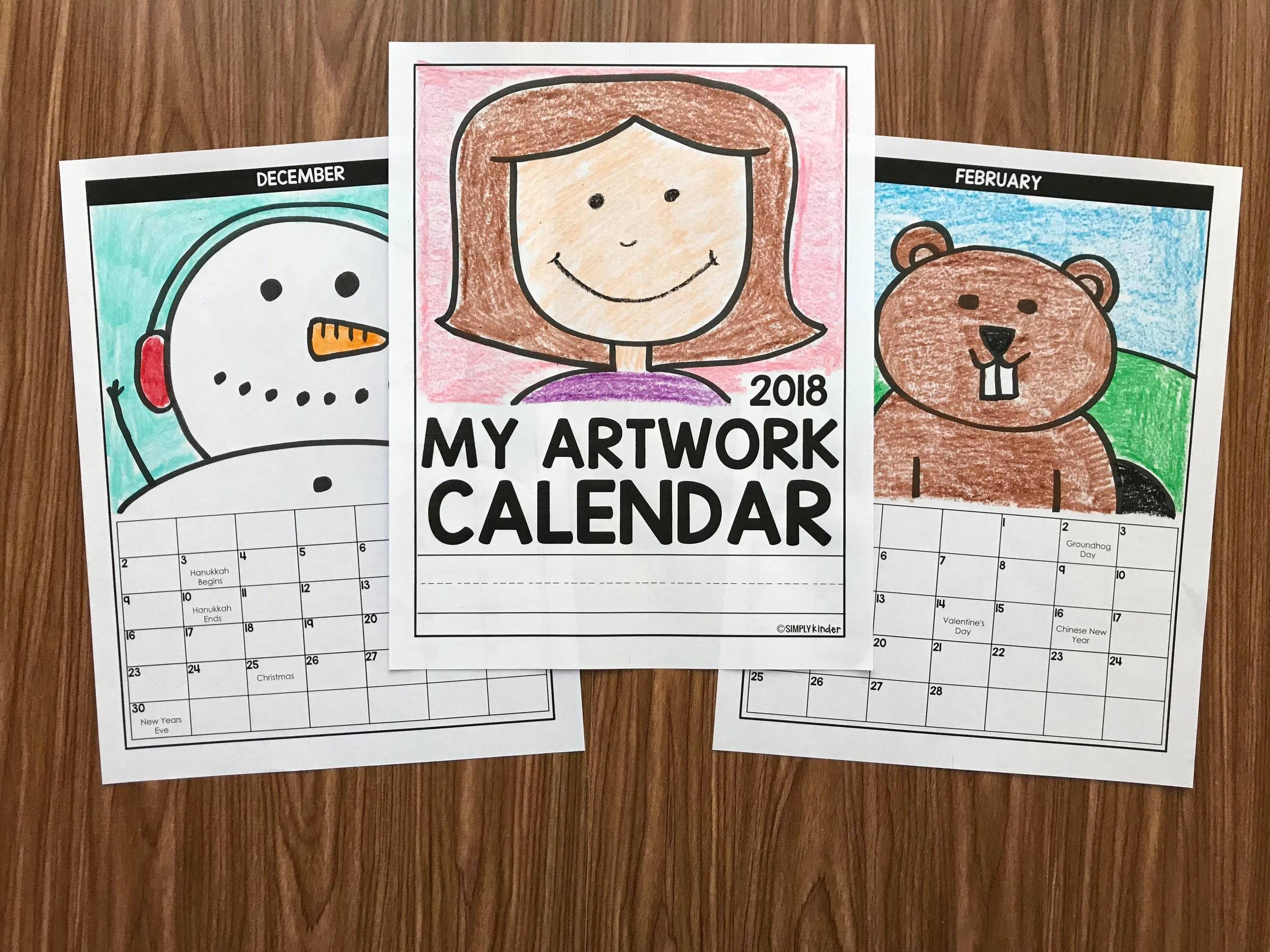 Directed Drawing Calendar