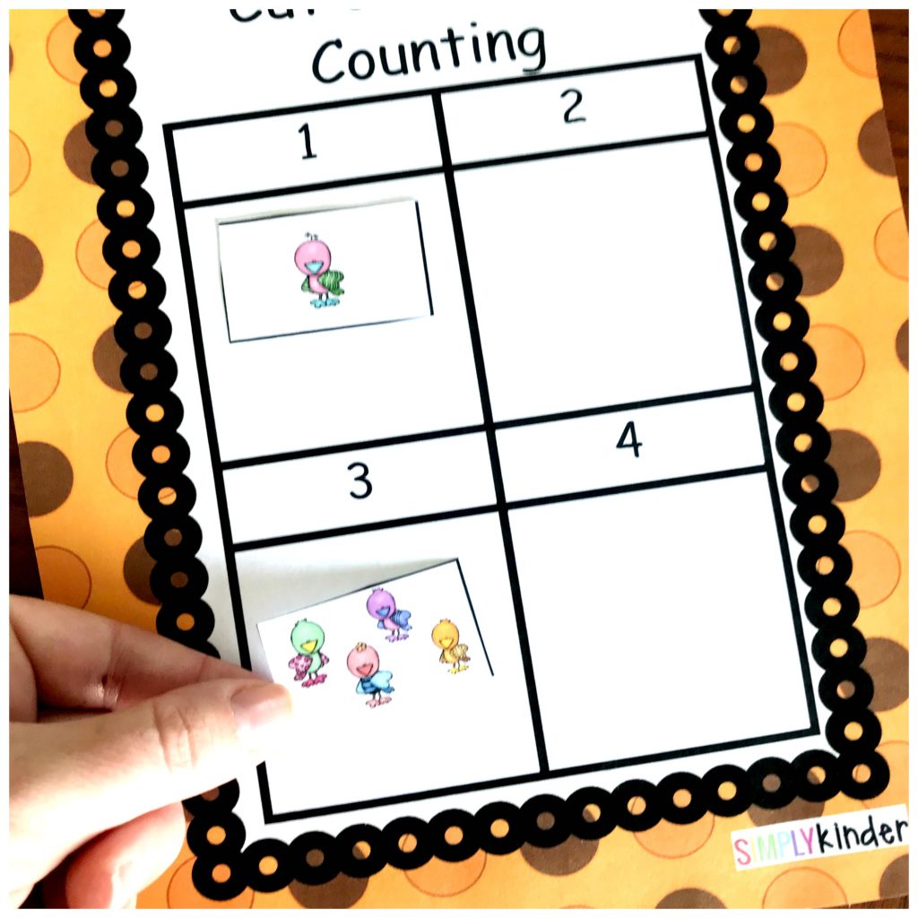 Free Cut and Paste Counting and Number Recognition Activity