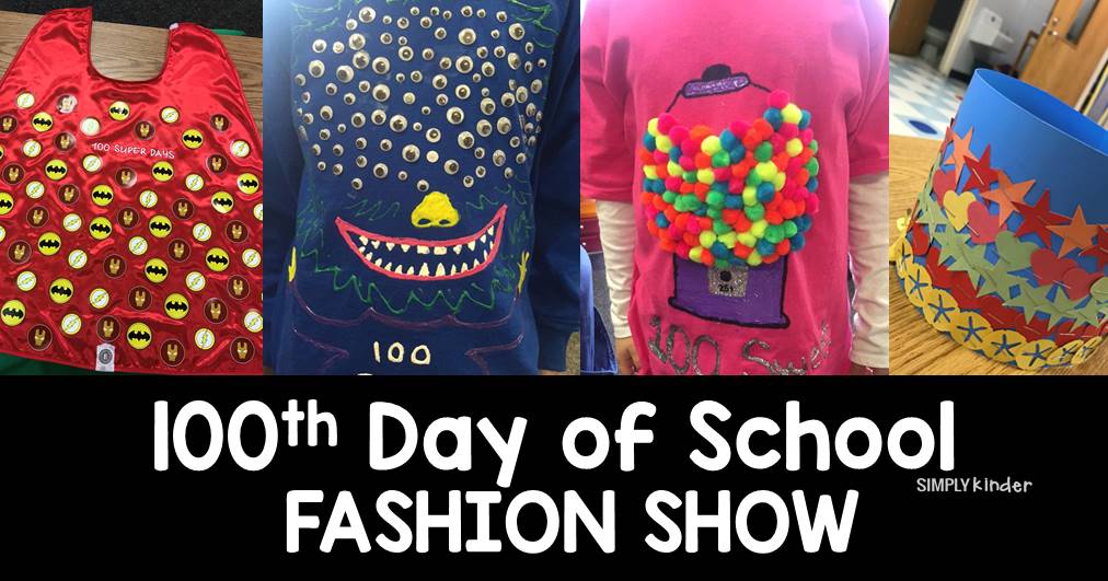 A 100th day fashion show is a great way to celebrate reaching 100 days of school with your kindergarten students.