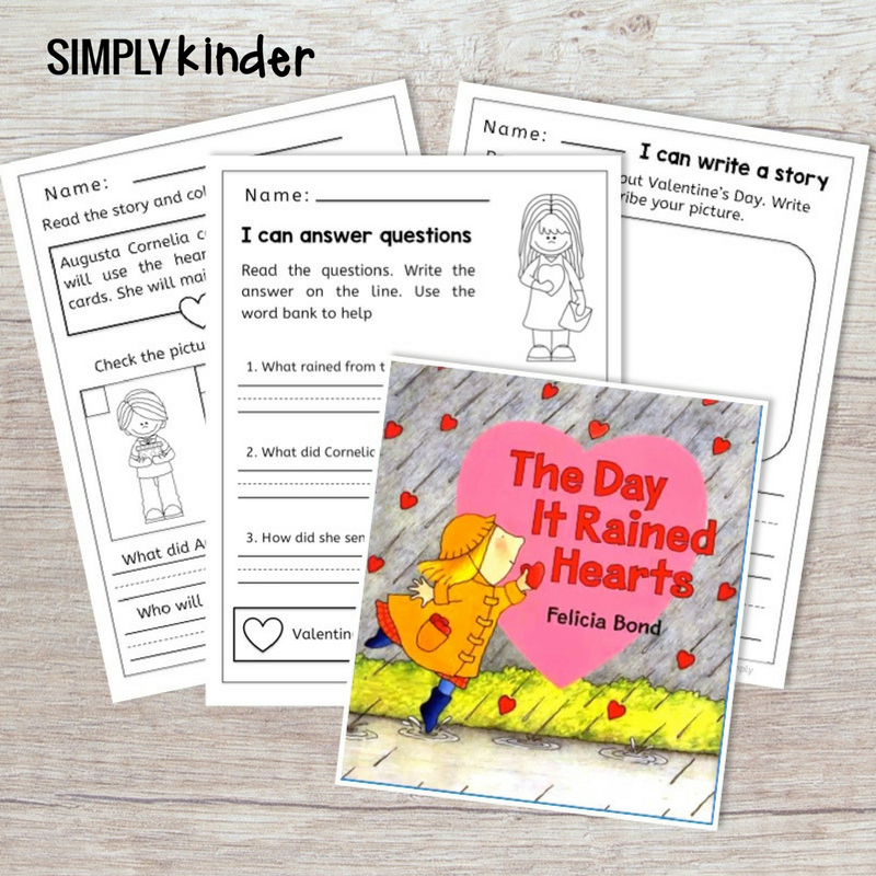 The Day It Rained Hearts: Writing and Reading Activities