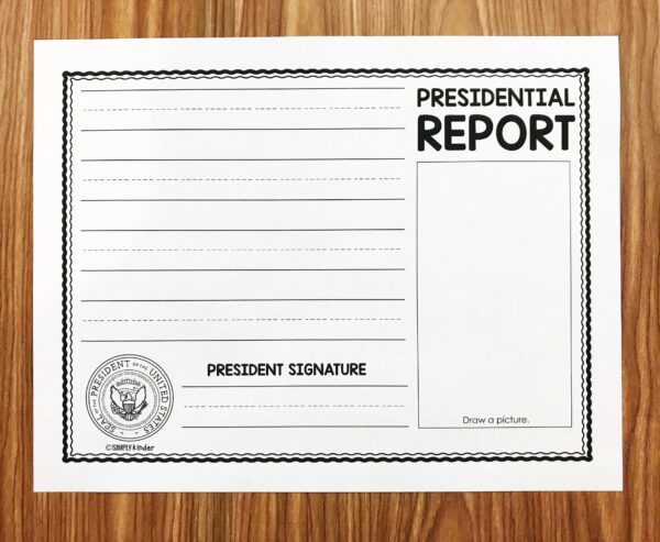 Free President Report - Simply Kinder