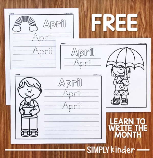 Free April Printable - Simply Kinder
