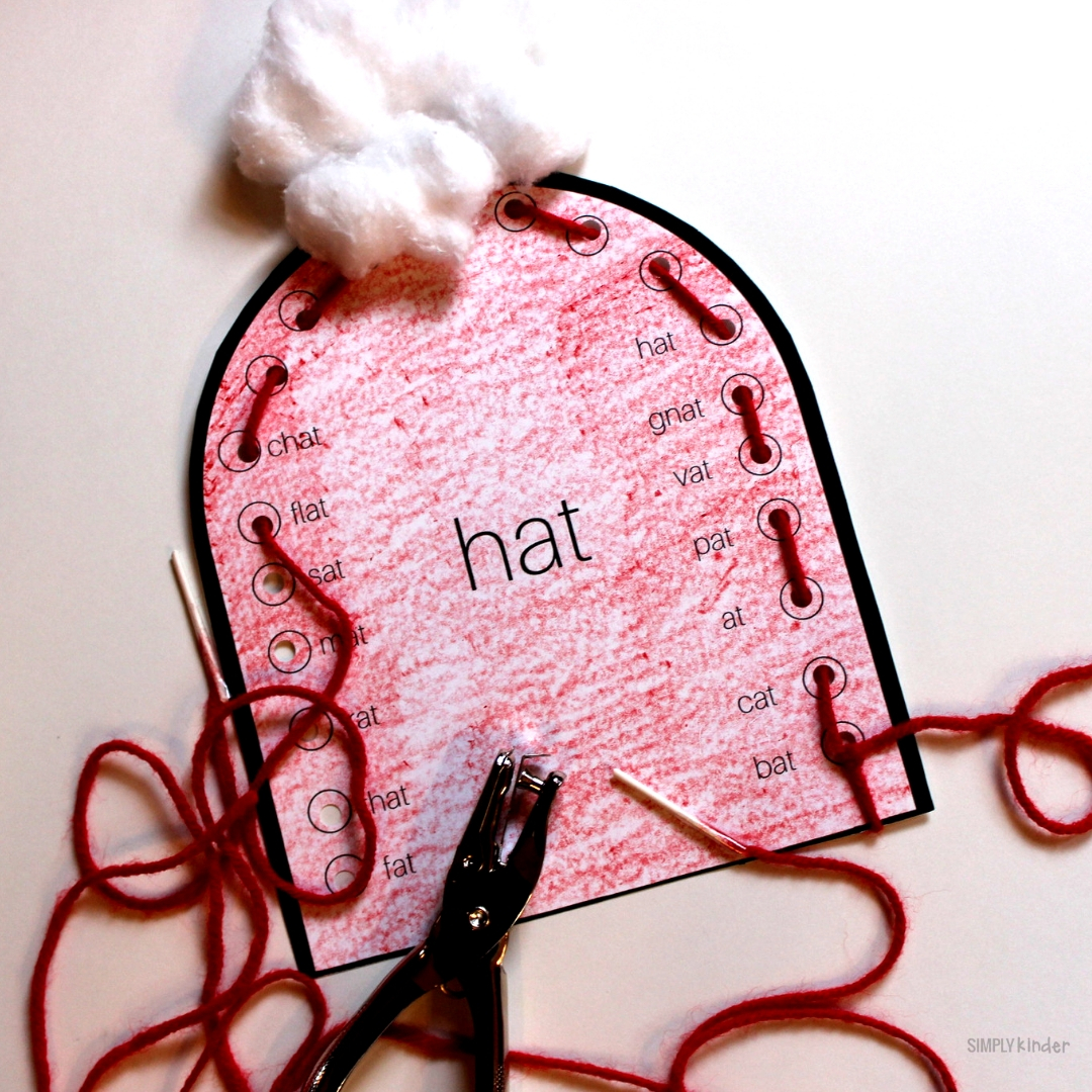 Red Hat -at Word Family Craft
