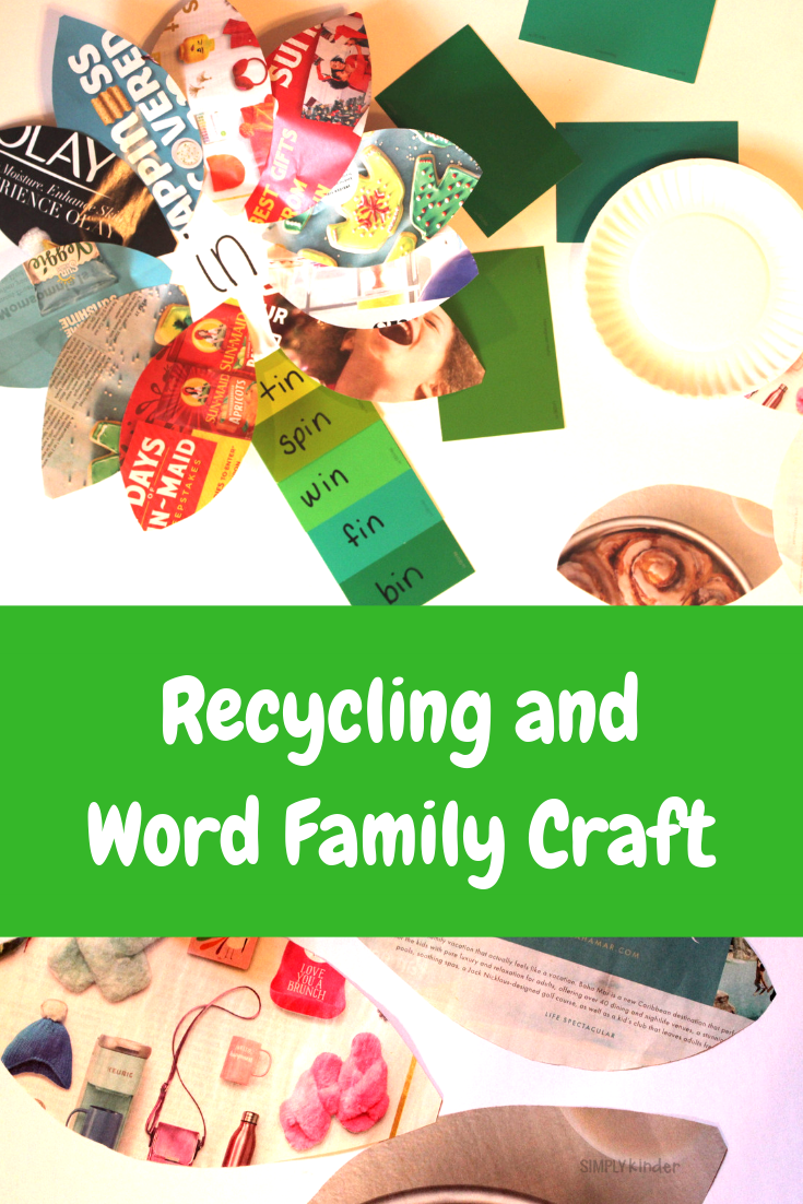 Recycling and Word Family Craft