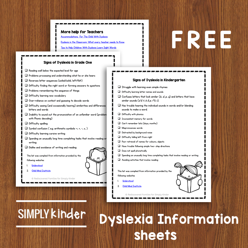 Lots of children find reading hard at first, but some never seem to progress. Do you have a student whose difficulties persist despite lots of extra attention? They may have the reading learning disorder Dyslexia. Review the warning signs and get helpful tips and strategies to help your students after diagnosis. Includes free printable information sheets. #dyslexia #learningdisability #strugglingreader