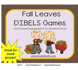 Fall Leaves DIBELS Game / Center or Small Group