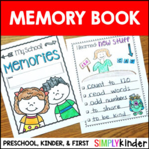 Kindergarten Memory Book - First Grade Memory Book - Preschool Memory Book