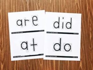 Sight Word Games: Pre-Primer and Primer Snap Block Center - Simply Kinder