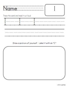 Sight Word Practice Printables - Simply Kinder