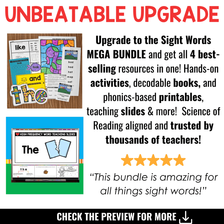 Sight Words Practice, Activities, Worksheets, Books, Kindergarten ...