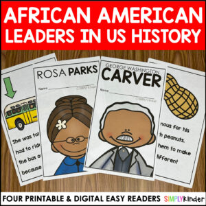 African American Leaders Easy Readers Black History Month Activities