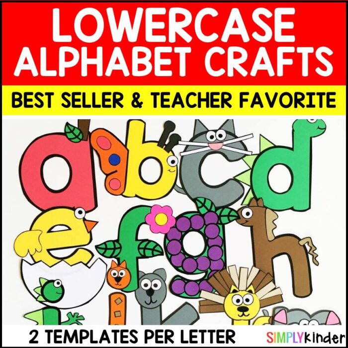 Alphabet Crafts - Lowercase - Simply Kinder
