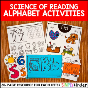 [SALE] Alphabet Activities Kindergarten, Science of Reading Alphabet Posters