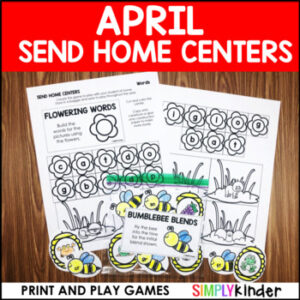 April Send Home Centers