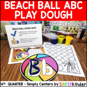 Beach Ball Alphabet Play Dough Mats
