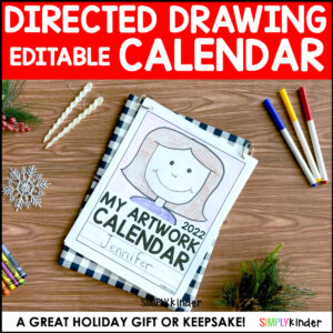 Editable Directed Drawing Calendar 2023 & 2024 Calendar