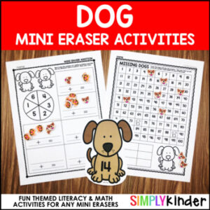 Dog Mini Eraser Activities