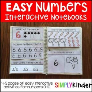 Easy Numbers Interactive Notebook