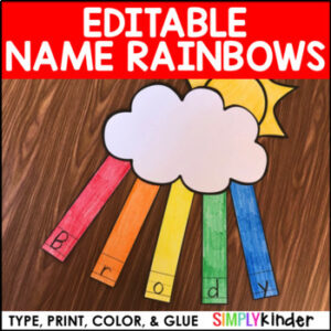 Editable Name Rainbow Craft