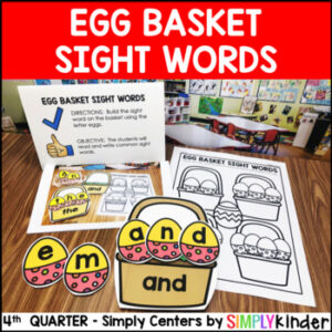 Egg Basket Sight Words