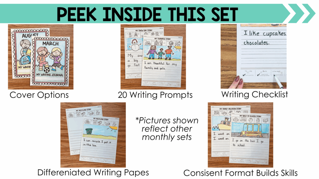 February Writing Prompts, Kindergarten, 1st & 2nd Grade, Vocabulary ...