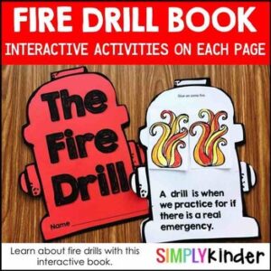 Fire Safety - Fire Drill Book for Kindergarten and First Grade