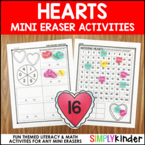 Heart Mini Eraser Activities