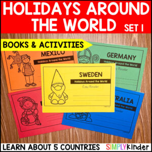 Christmas & Holidays Around the World Informational Easy Readers & Activities