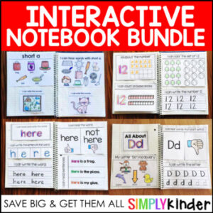 Interactive Notebooks for Sight Words, Numbers, Phonics, Nursery Rhyme, and More