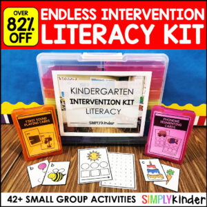 Kindergarten Reading Intervention Kit - Literacy for Small Group Activities