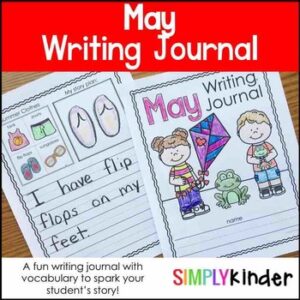 May Writing Journals, Writing Journals, Monthly Writing Journals, May Printables