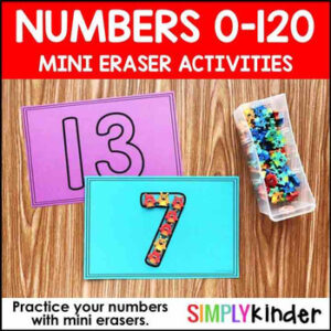 Mini Eraser Numbers 0-120