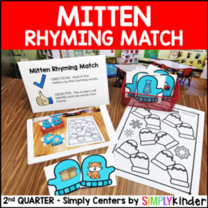 Mitten Rhyming Match - 2nd Quarter Simply Centers