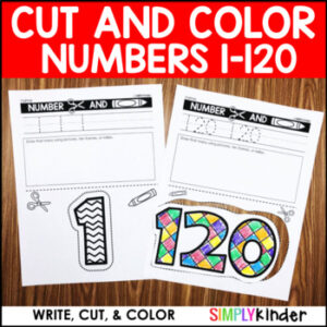 Number Cut and Color (1-120)