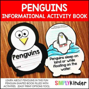 Penguins Kindergarten Activity Book