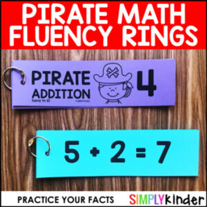 Pirate Math - Fluency Rings Sums to 10